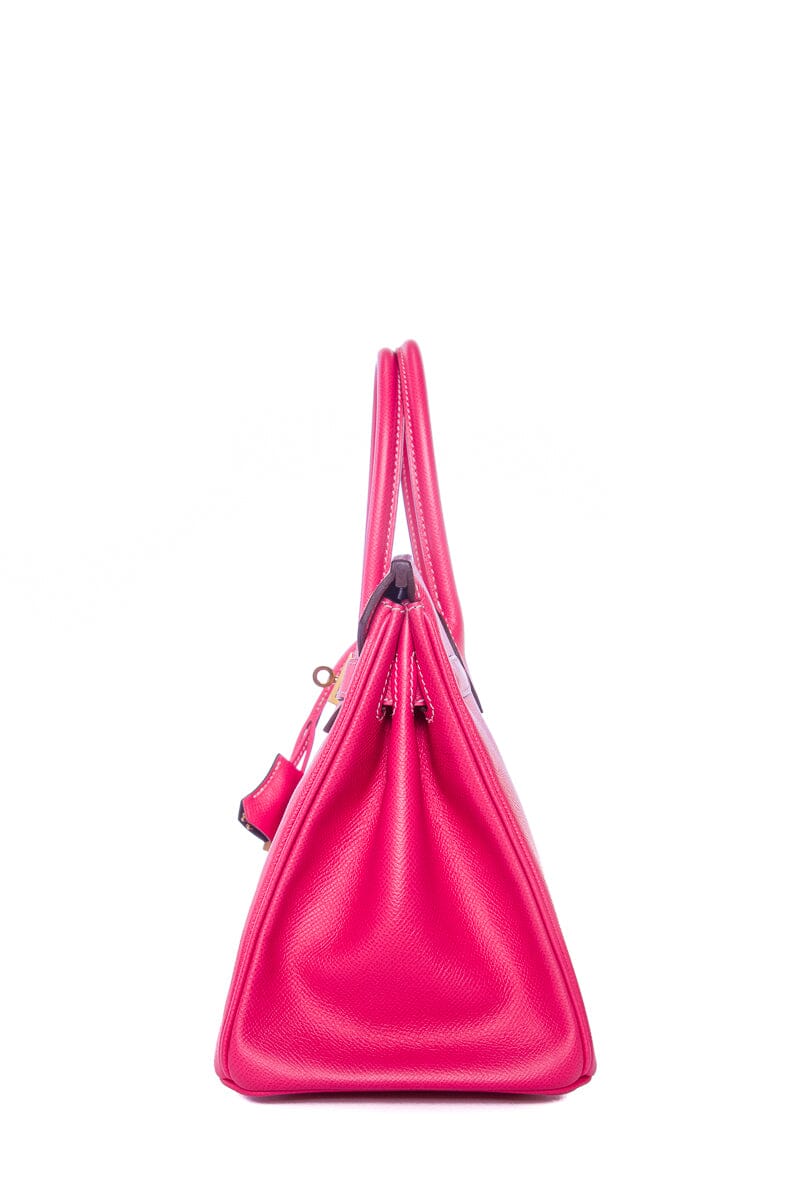 HermÃƒÆ’Ã‚Â¨s Birkin 30cm  Rose Tyrien/ Anemone  Epsom GHW Handbag