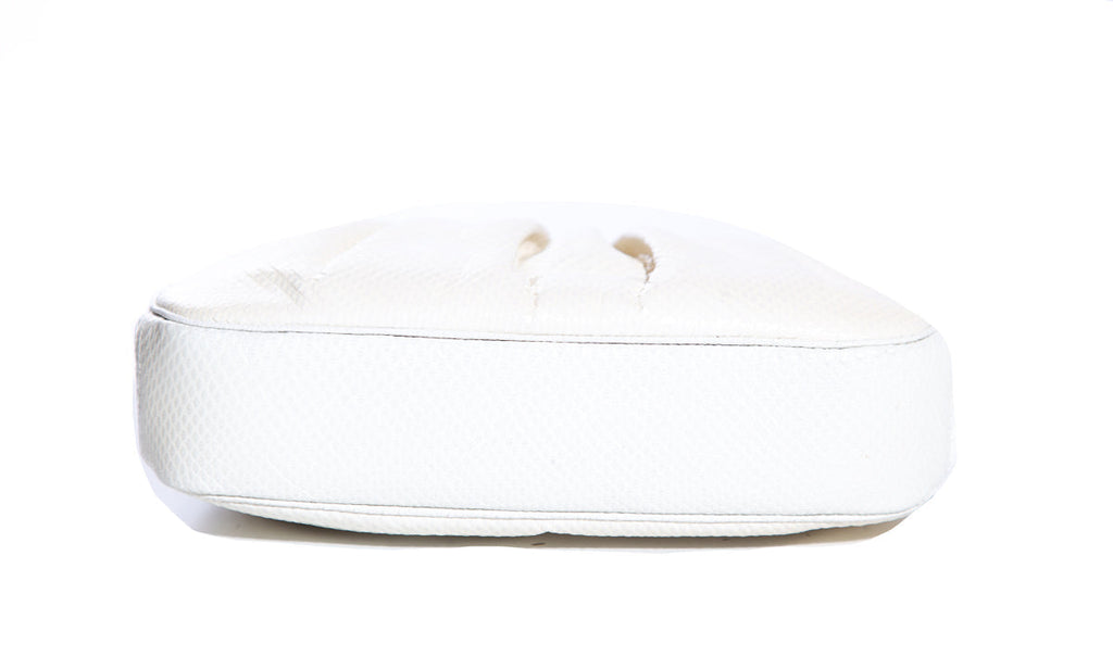 Judith Leiber Cream Lizard Skin Full Set Evening Bag Pouch