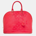 Louis Vuitton Rose Pop Monogram Vernis Alma Gm Bag