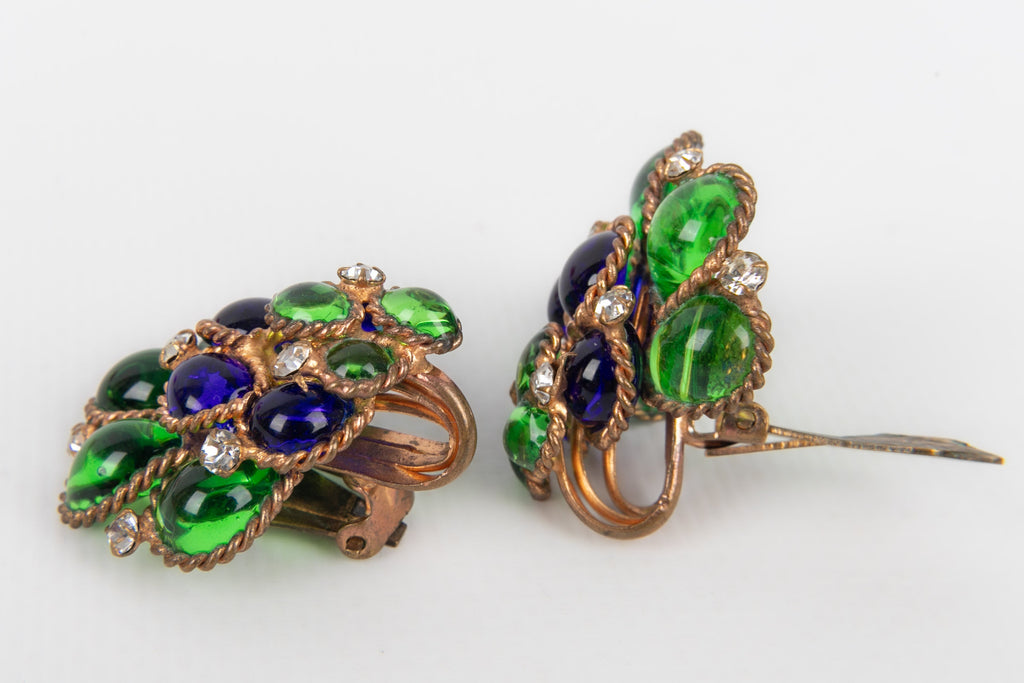Boucles d'oreilles en pÃƒÆ’Ã‚Â¢te de verre
