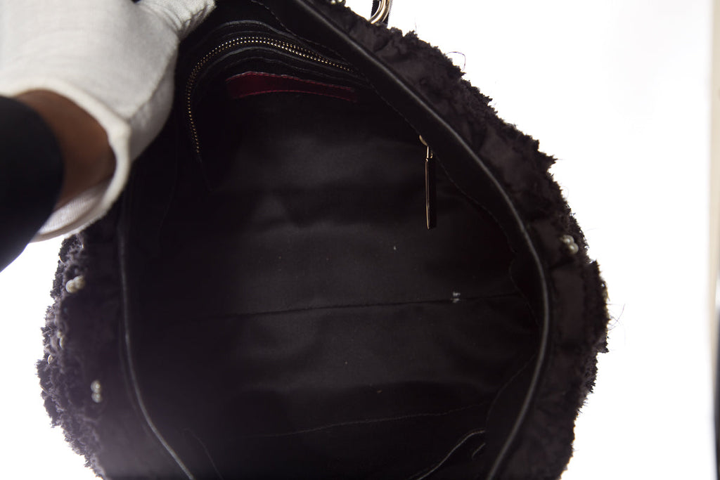 Valentino Garavani Small Rosier Black Tote