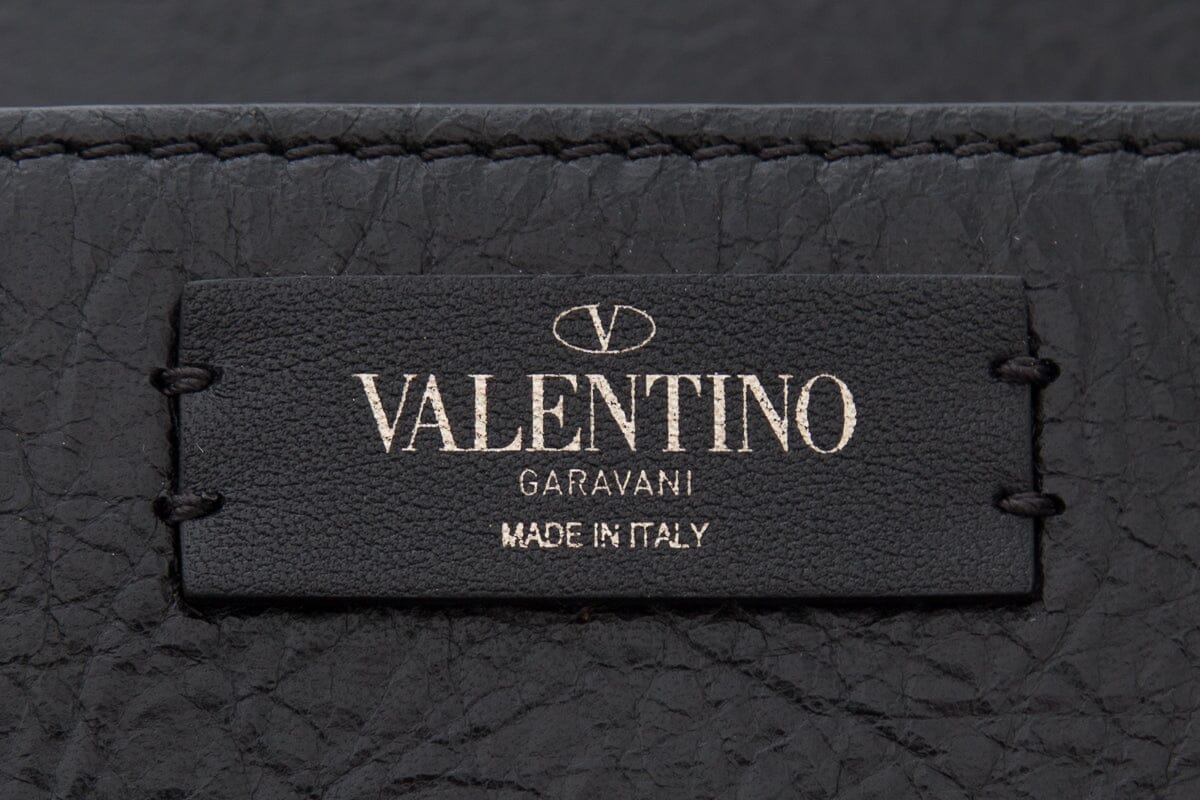 Valentino Black SuperVee Leather Handbag