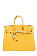 HermÃƒÆ’Ã‚Â¨s 2009 Jaune Ambre Togo Birkin 25 W/ Palladium HW
