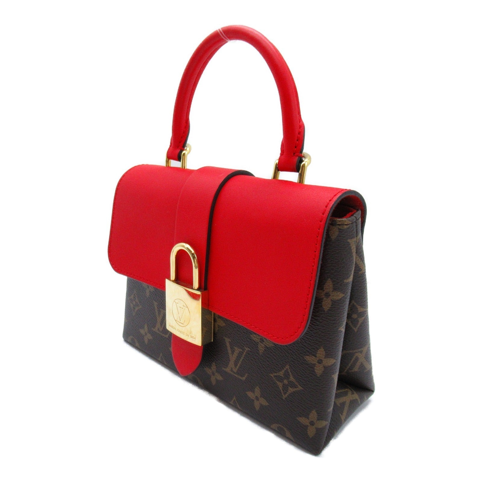 Louis Vuitton Louis Vuitton Locky BB 2w Shoulder Bag PVC Coated Canvas Monogram  Red/Brown M44322