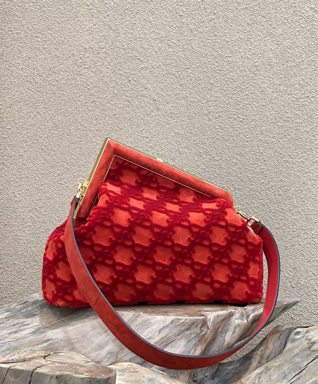 FI First MeGLAMIum Red Bag For Woman 32.5cm/13in