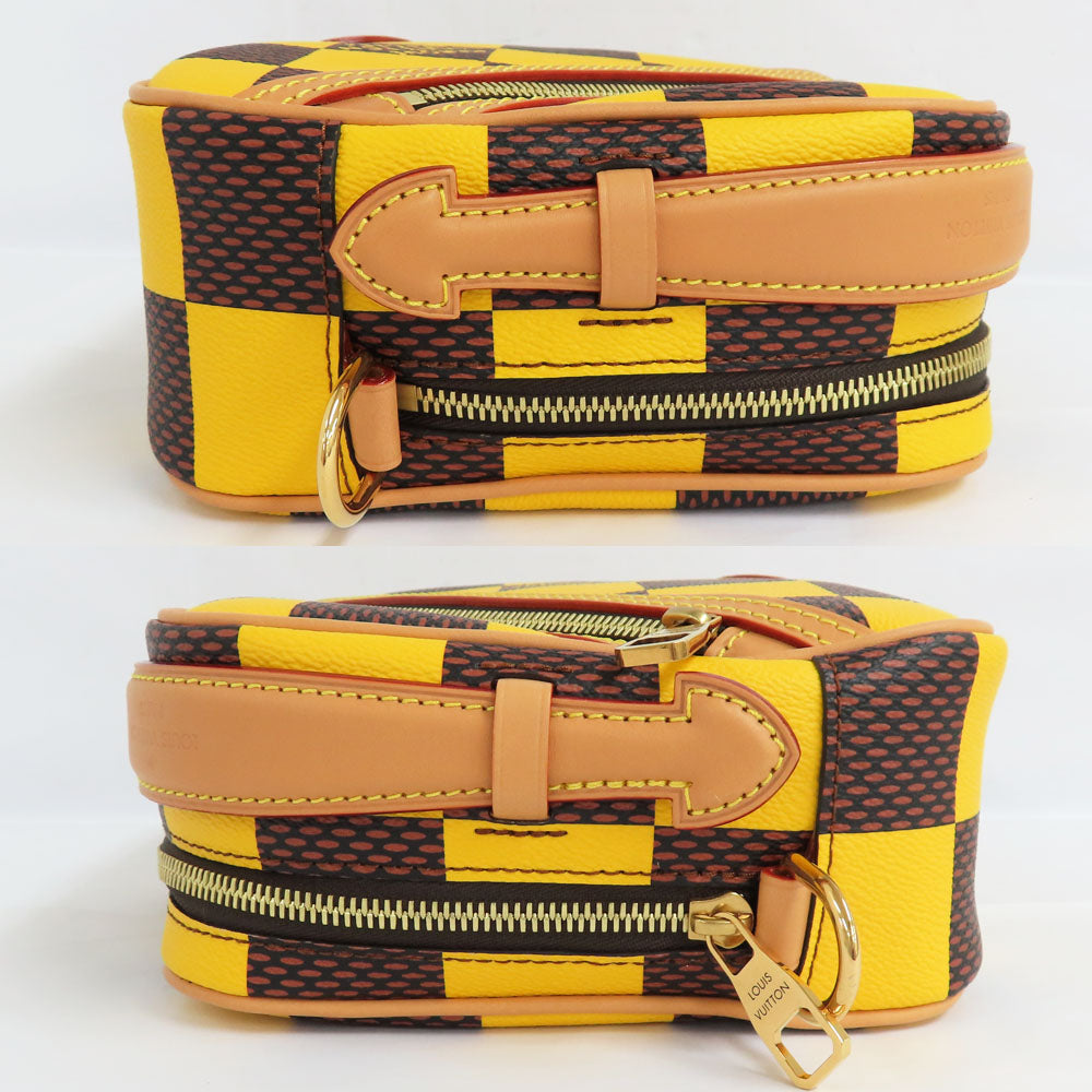Louis Vuitton Chess Messenger N40562 Damier Pop Johnmat Yellow 24SS Farel Williams 2WAY Top Handle Shoulder Bag Mens