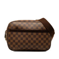 Louis Vuitton Reporters PM Pulled Shoulder Bag N45253 Brown PVC Leather  Louis Vuitton