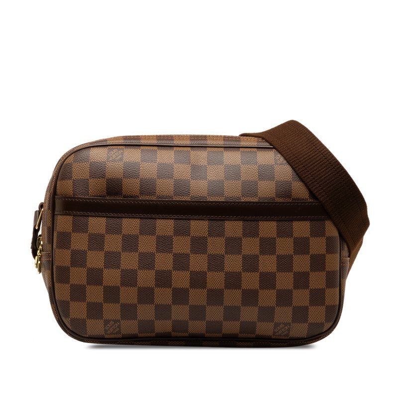 Louis Vuitton Reporters PM Pulled Shoulder Bag N45253 Brown PVC Leather  Louis Vuitton
