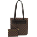 Louis Vuitton Louis Vuitton Clefton Tote Bag PVC Coated Linen Damier  Brown N51149