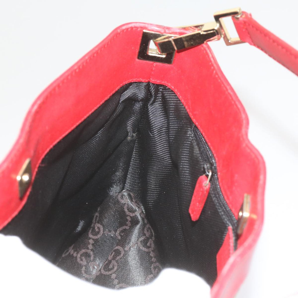 GUCCI GG Canvas Shoulder Bag Beige Red 001 4231 60012