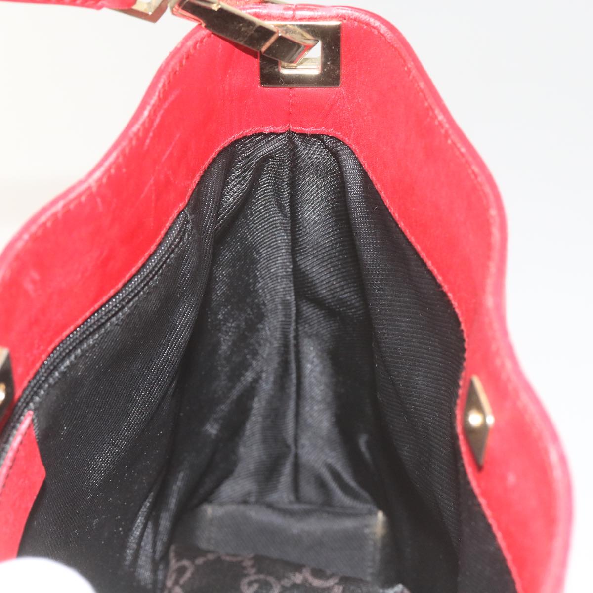GUCCI GG Canvas Shoulder Bag Beige Red 001 4231 60012