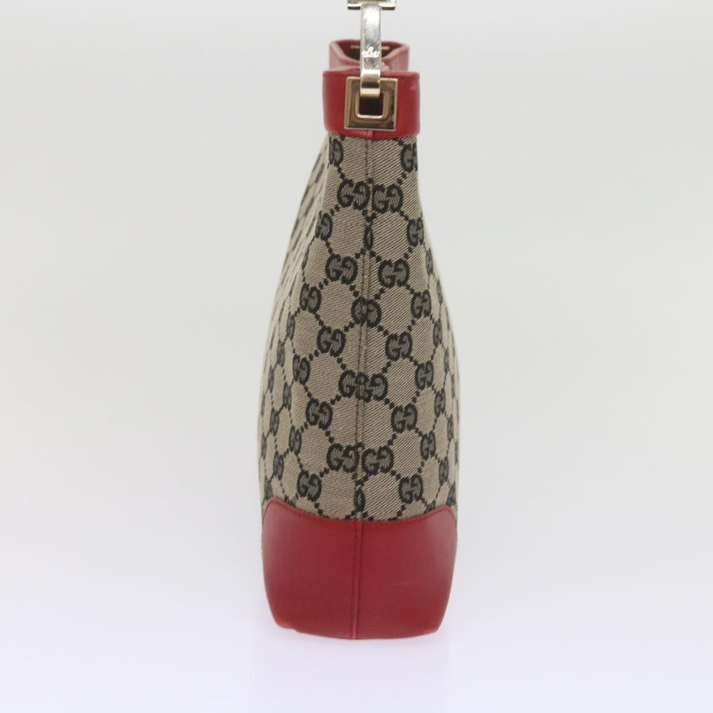 GUCCI GG Canvas Shoulder Bag Beige Red 001 4231 60012