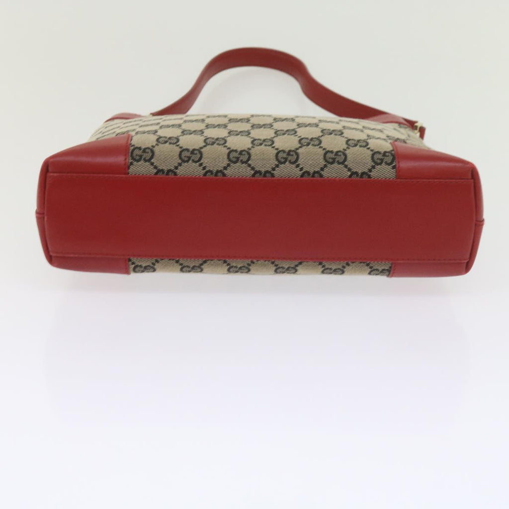 GUCCI GG Canvas Shoulder Bag Beige Red 001 4231 60012