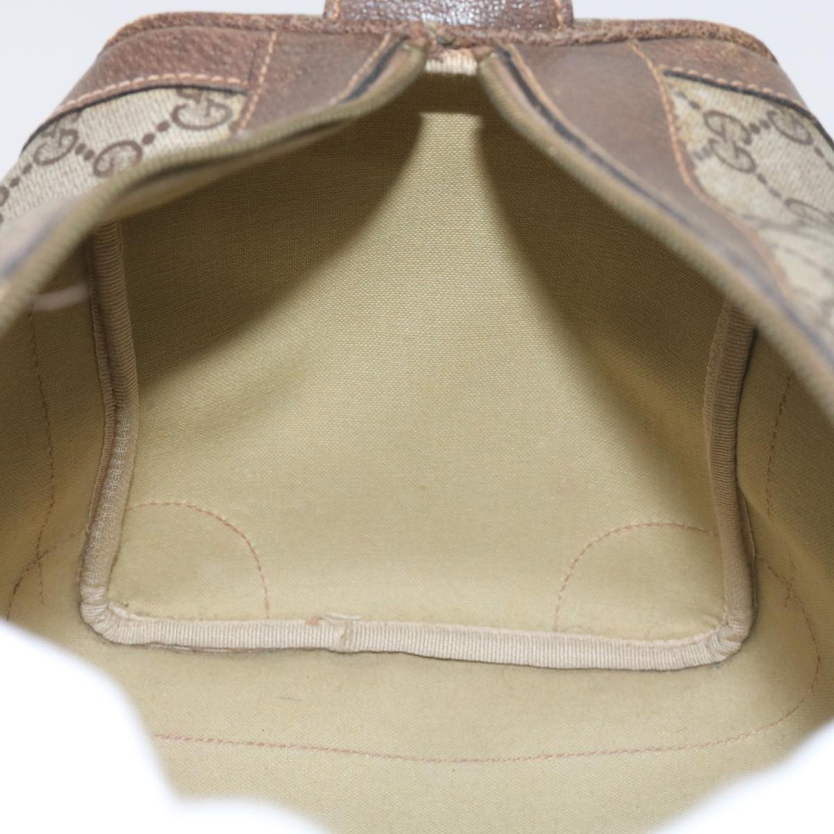 GUCCI GG Supreme Boston Bag PVC Leather Beige 60015