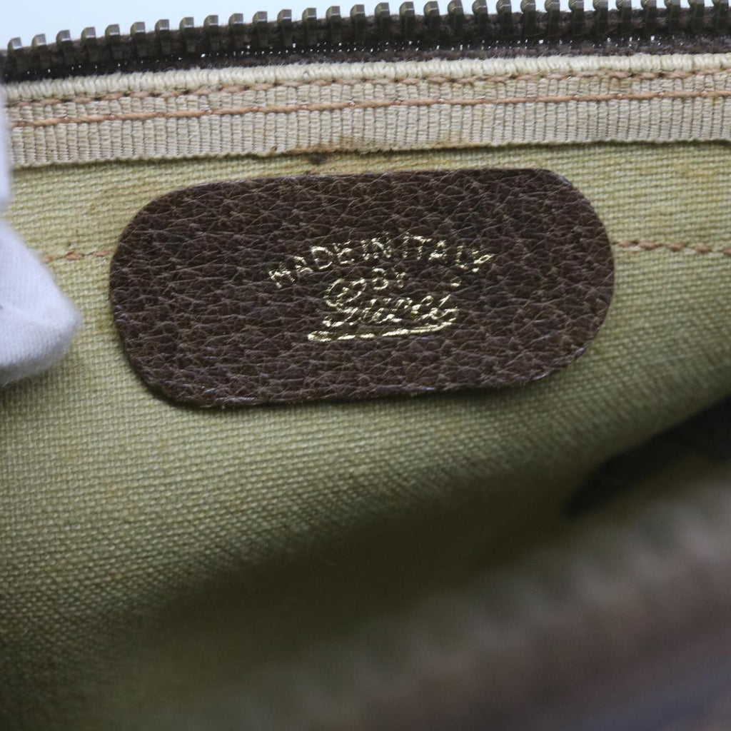 GUCCI GG Supreme Boston Bag PVC Leather Beige 60015