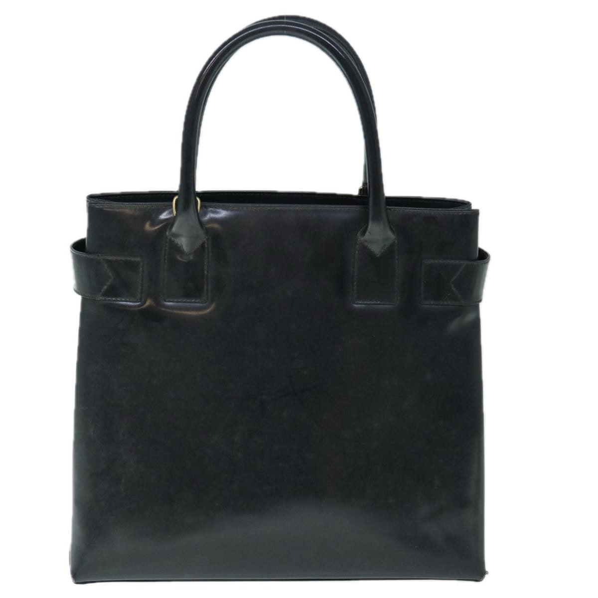 GUCCI Hand Bag Enamel Black 000 1046 0503 60024