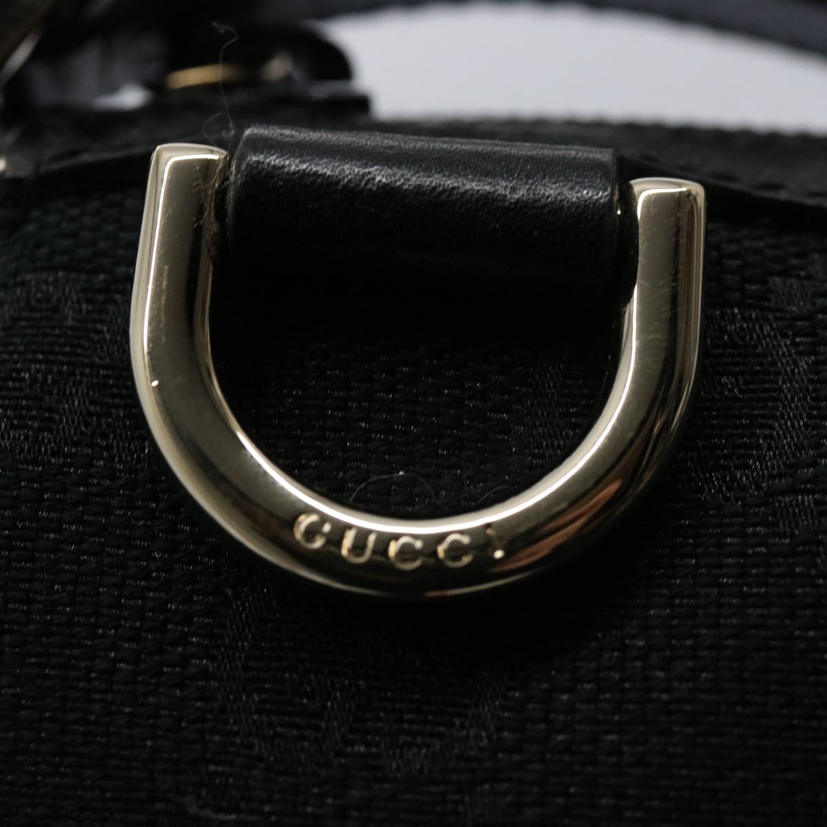 GUCCI GG Canvas Pouch Black 145750 60060A