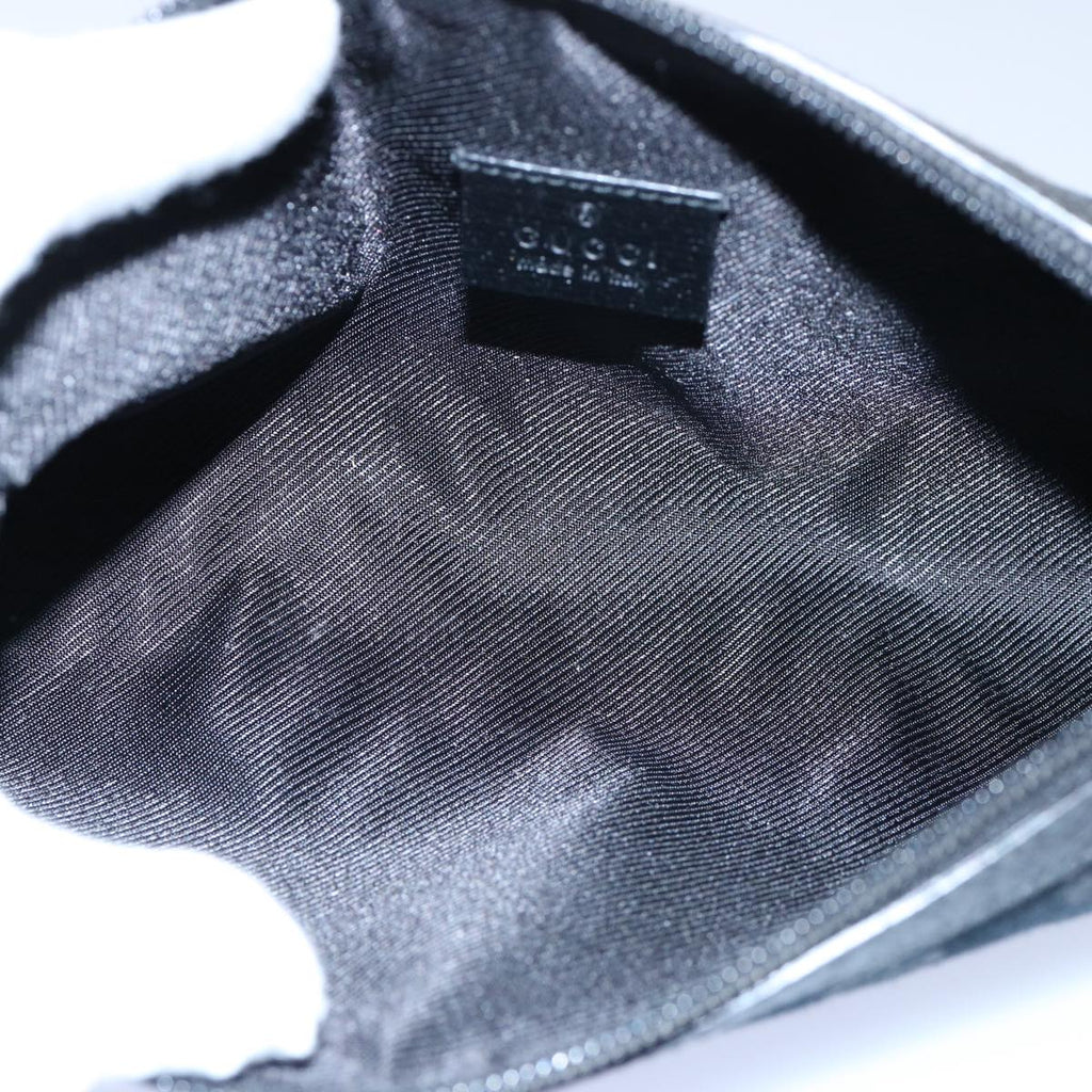 GUCCI GG Canvas Pouch Black 145750 60060A