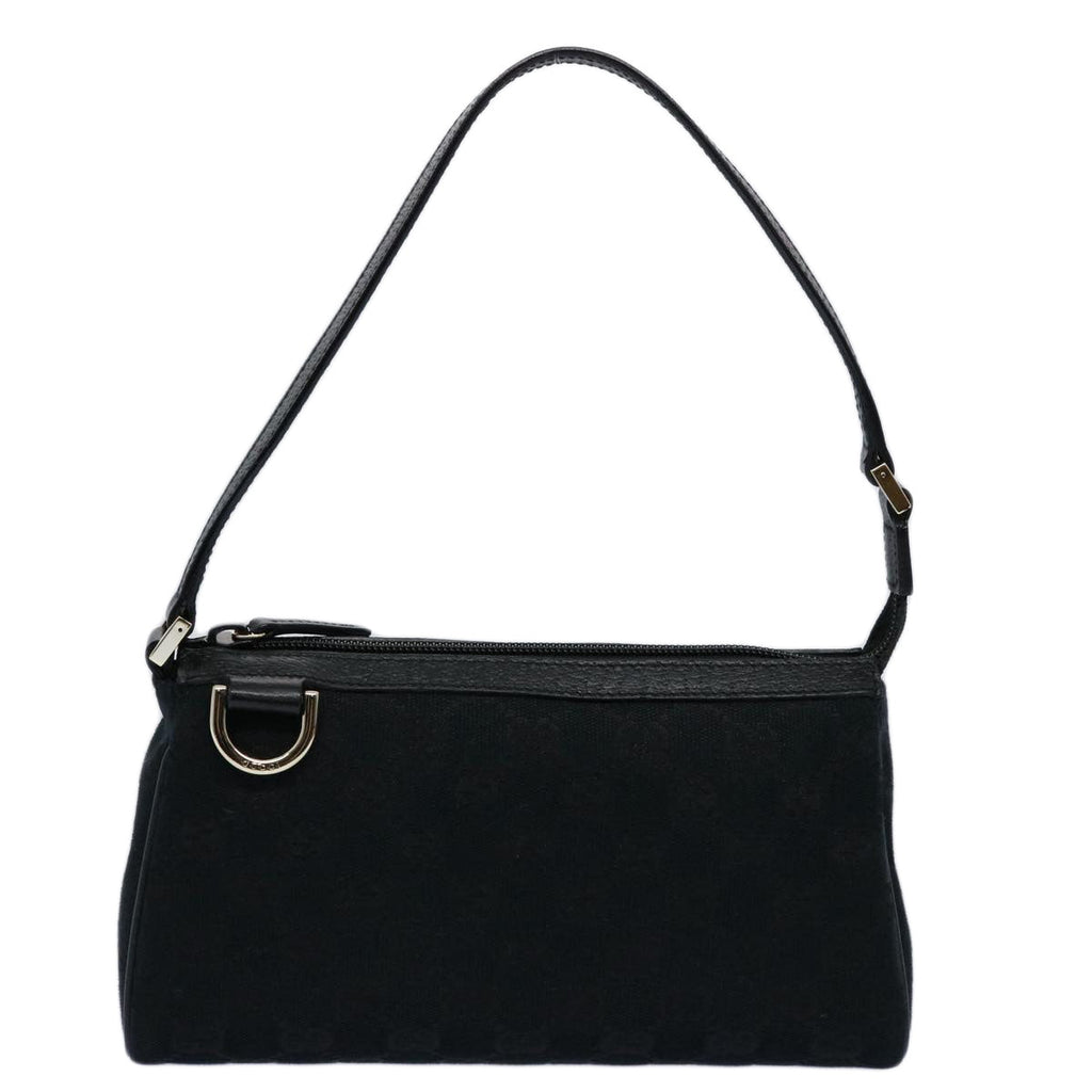 GUCCI GG Canvas Pouch Black 145750 60060A