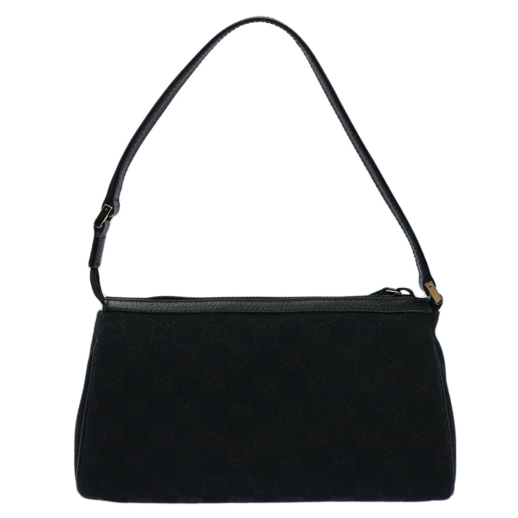 GUCCI GG Canvas Pouch Black 145750 60060A
