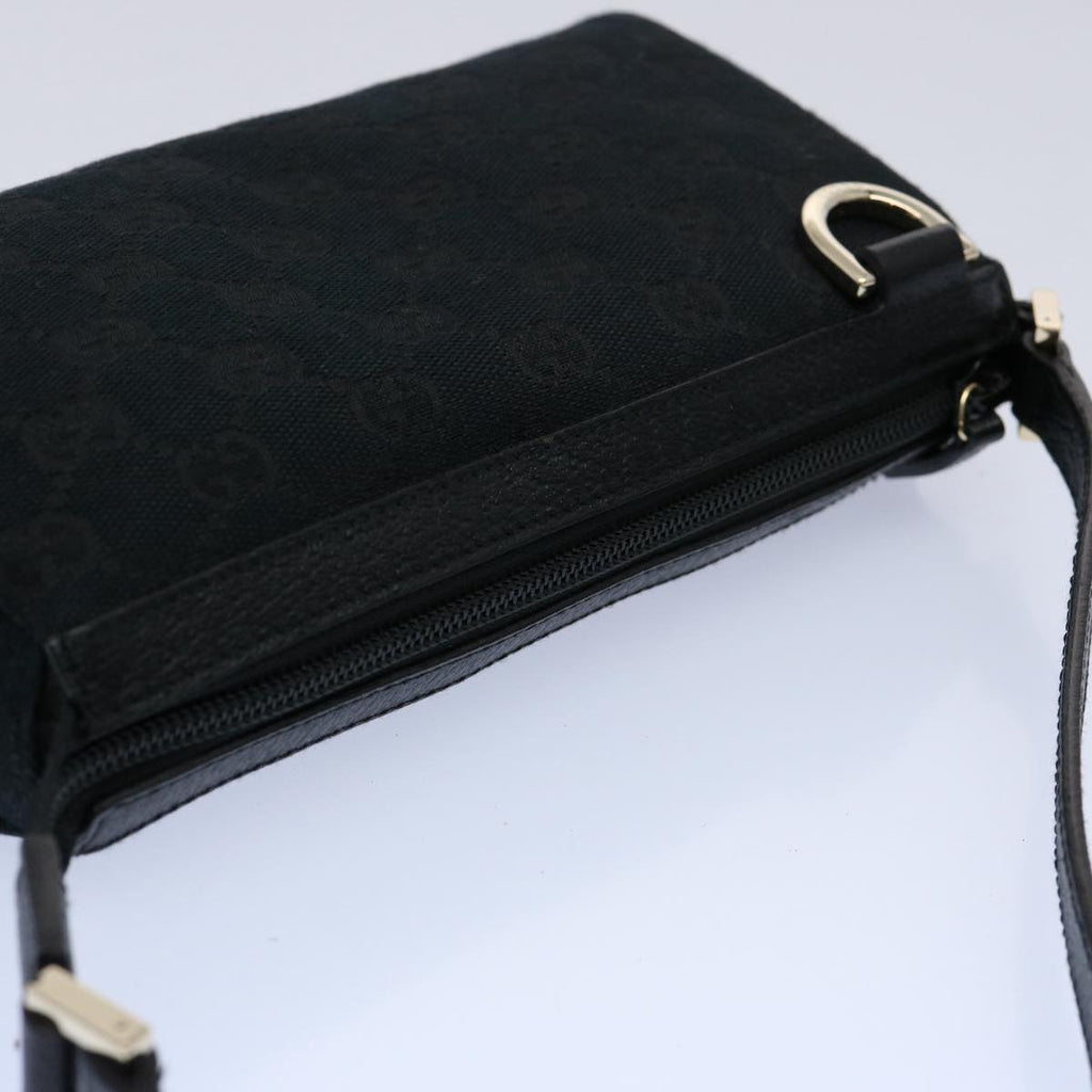 GUCCI GG Canvas Pouch Black 145750 60060A