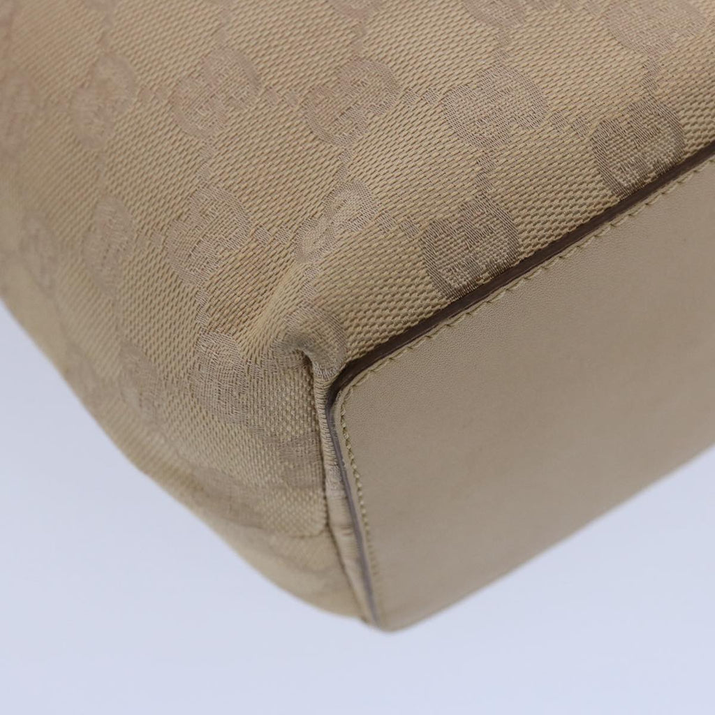 GUCCI GG Canvas Shoulder Bag Beige 31244 60061
