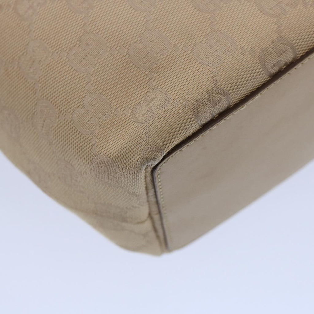 GUCCI GG Canvas Shoulder Bag Beige 31244 60061