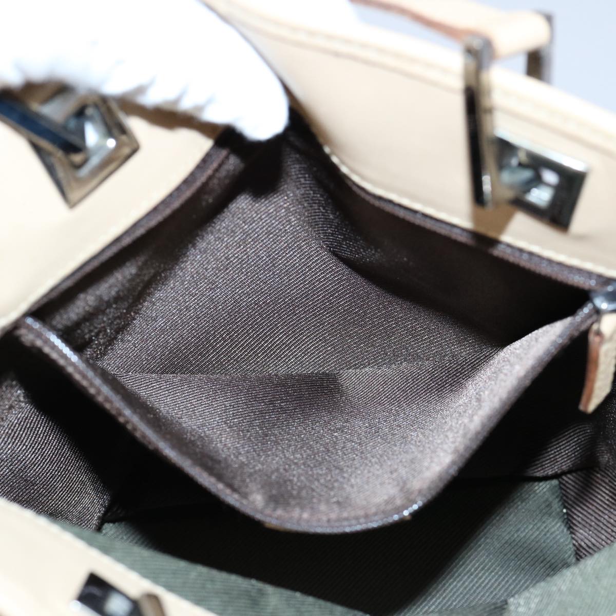 GUCCI GG Canvas Shoulder Bag Beige 31244 60061