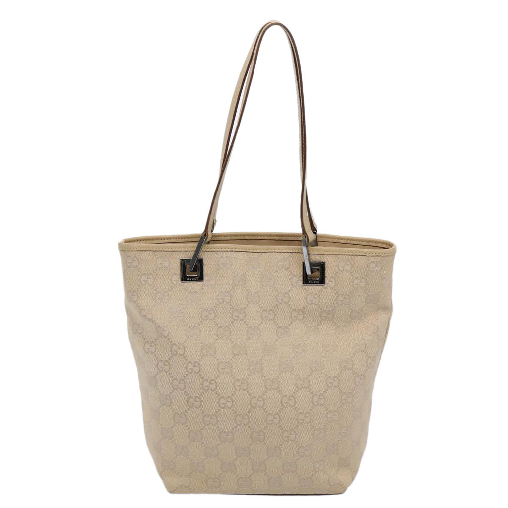 GUCCI GG Canvas Shoulder Bag Beige 31244 60061