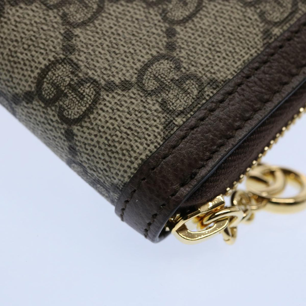 GUCCI GG Offdia Web Sherry Line Long Wallet Beige Red Green 523154 60075S