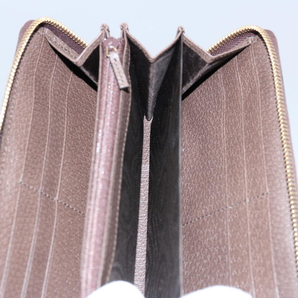 GUCCI GG Offdia Web Sherry Line Long Wallet Beige Red Green 523154 60075S