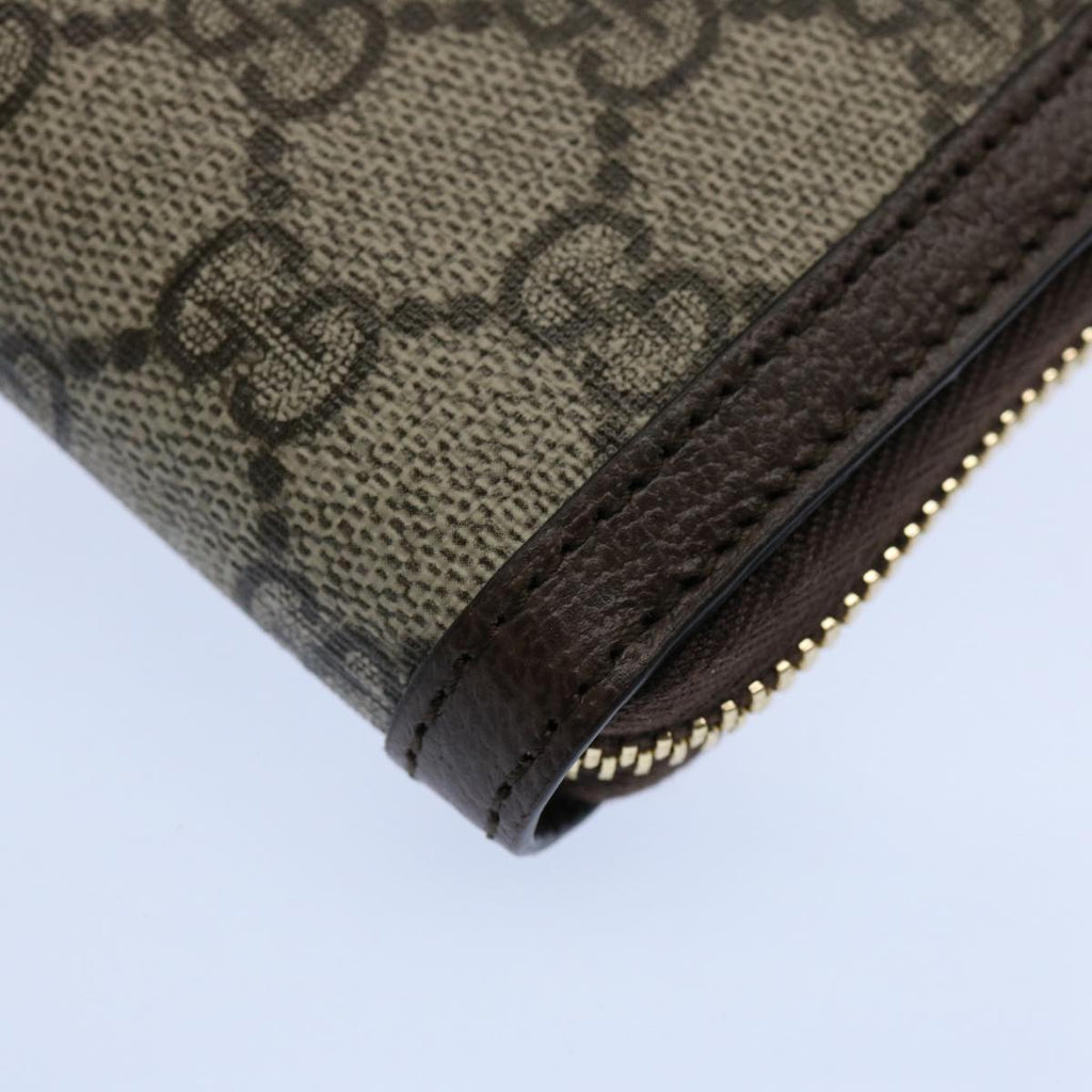 GUCCI GG Offdia Web Sherry Line Long Wallet Beige Red Green 523154 60075S