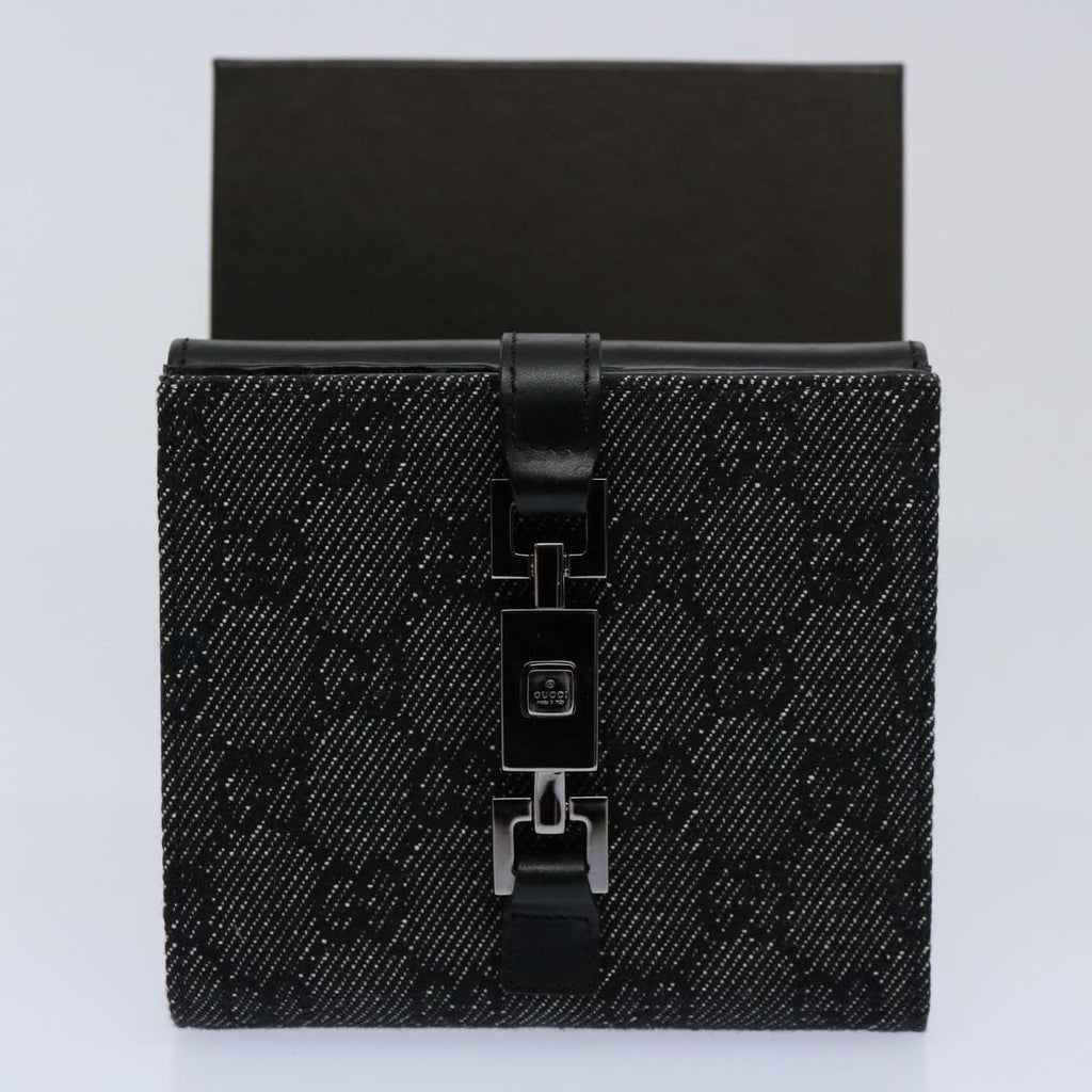 GUCCI GG Canvas Jackie Wallet Navy 05474 60080A