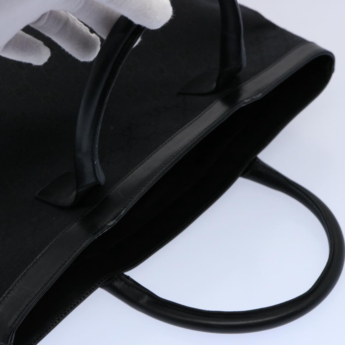 GUCCI GG Canvas Hand Bag Black 001 1098 60092