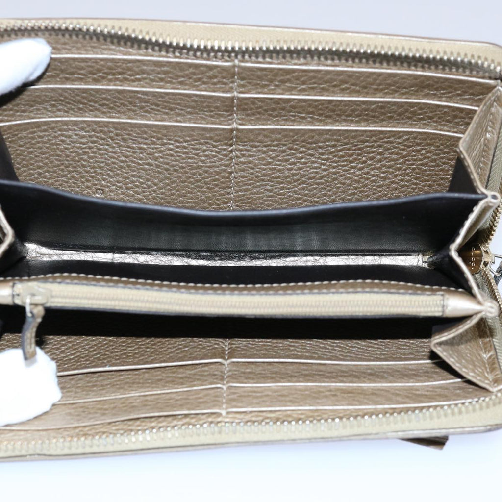 GUCCI Long Wallet Leather Gray 269991 60099