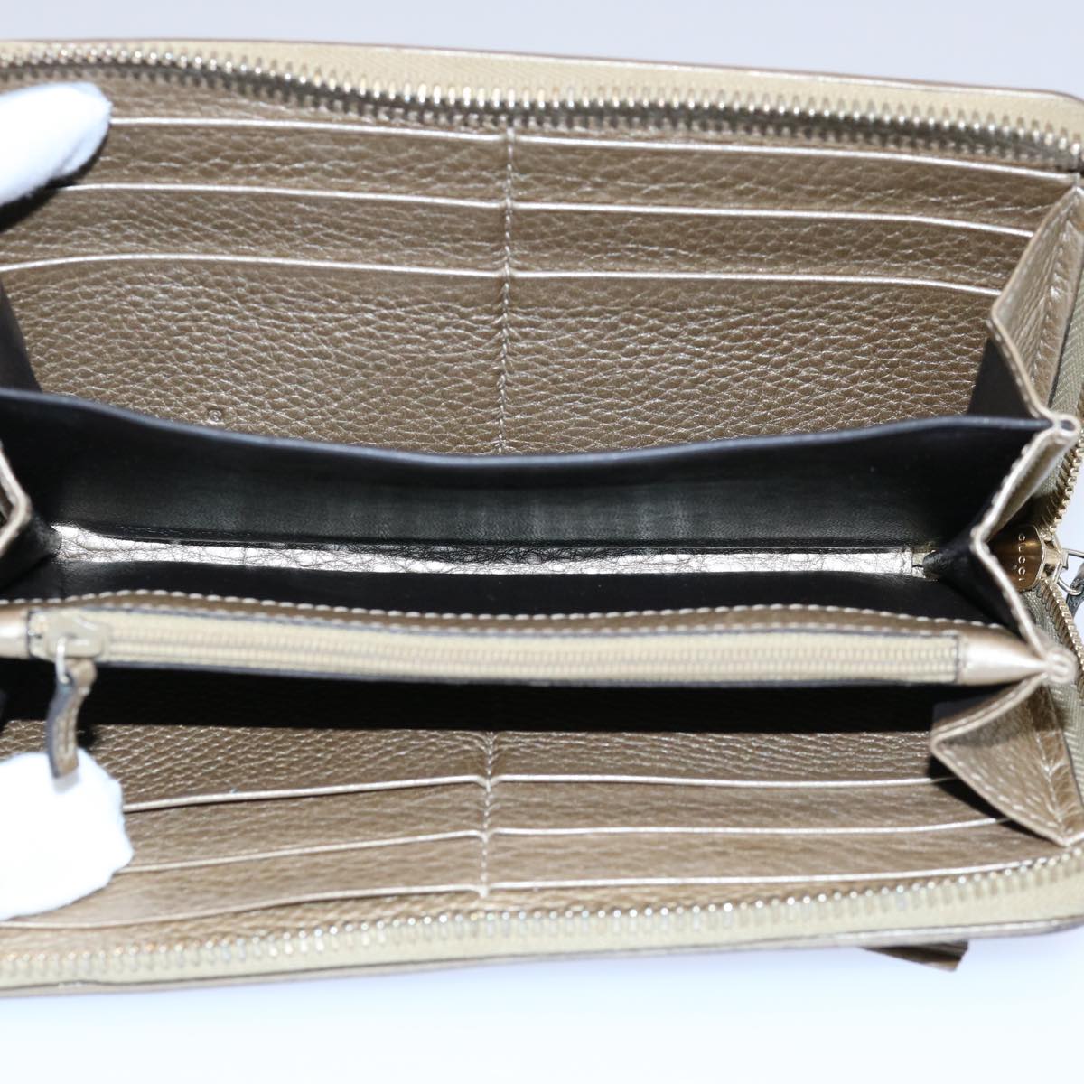 GUCCI Long Wallet Leather Gray 269991 60099