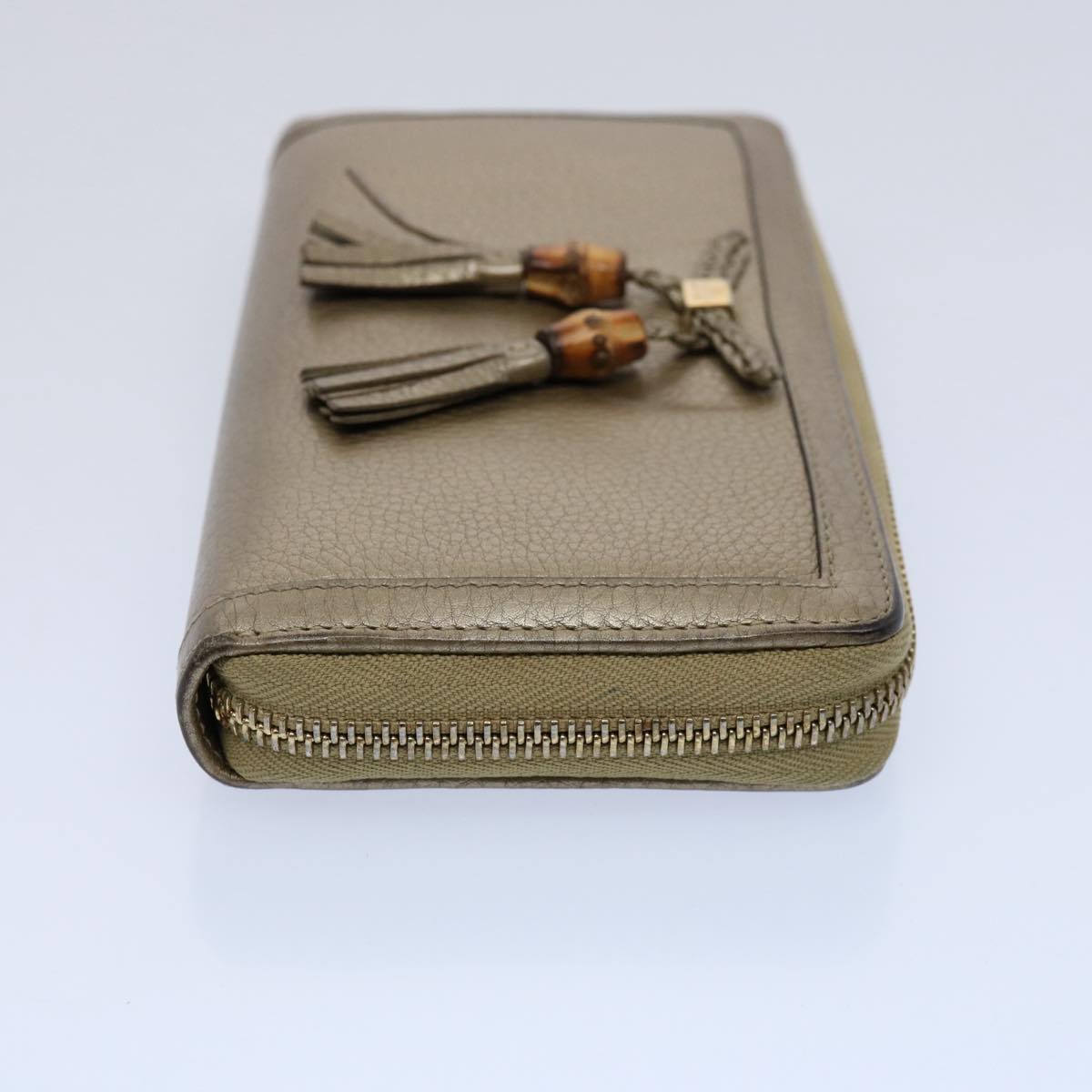 GUCCI Long Wallet Leather Gray 269991 60099