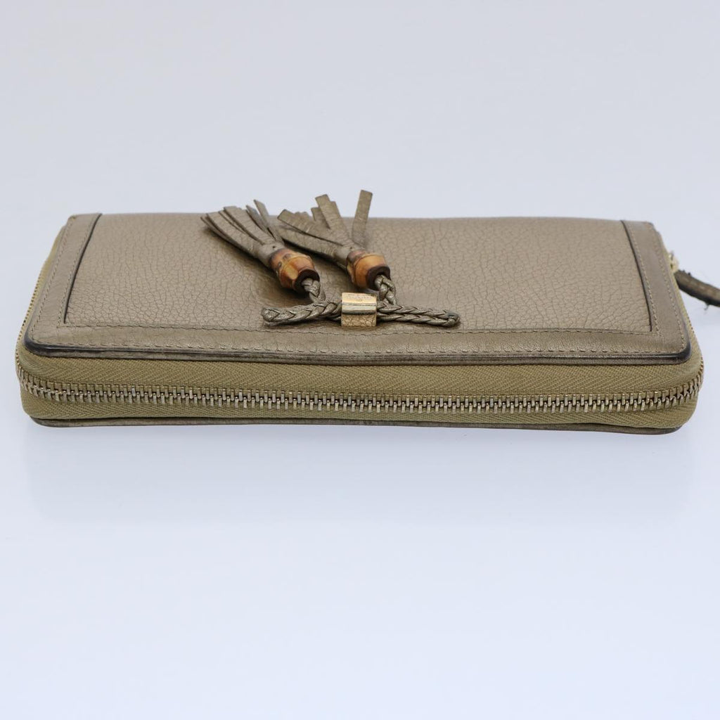 GUCCI Long Wallet Leather Gray 269991 60099