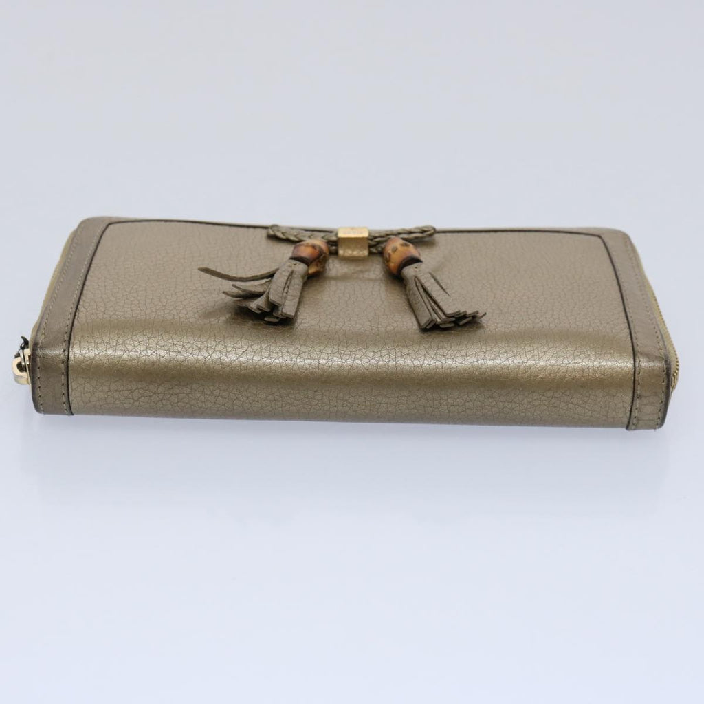 GUCCI Long Wallet Leather Gray 269991 60099