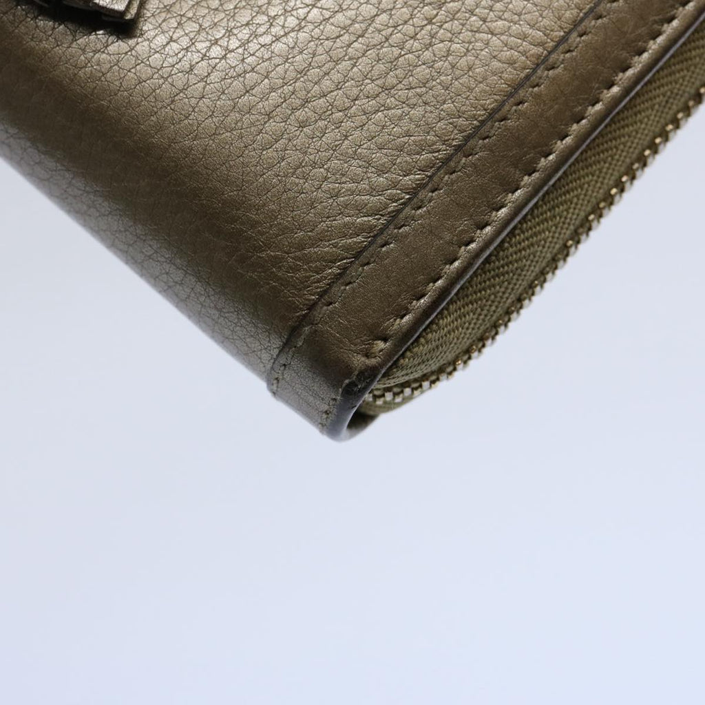 GUCCI Long Wallet Leather Gray 269991 60099