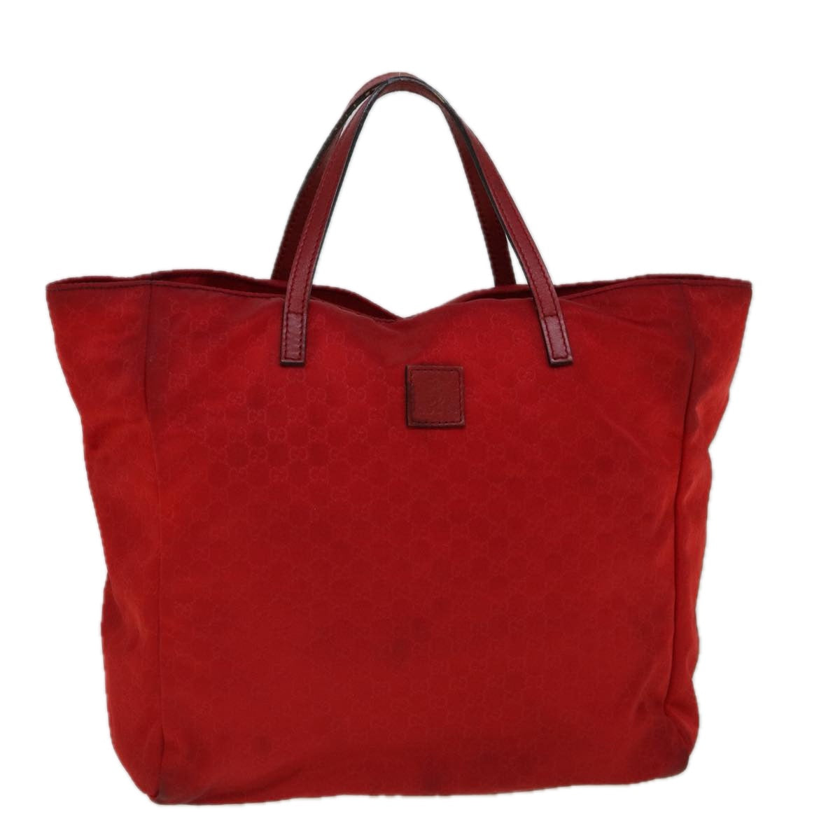 GUCCI Micro GG Canvas Hand Bag Nylon Red 284721 60139