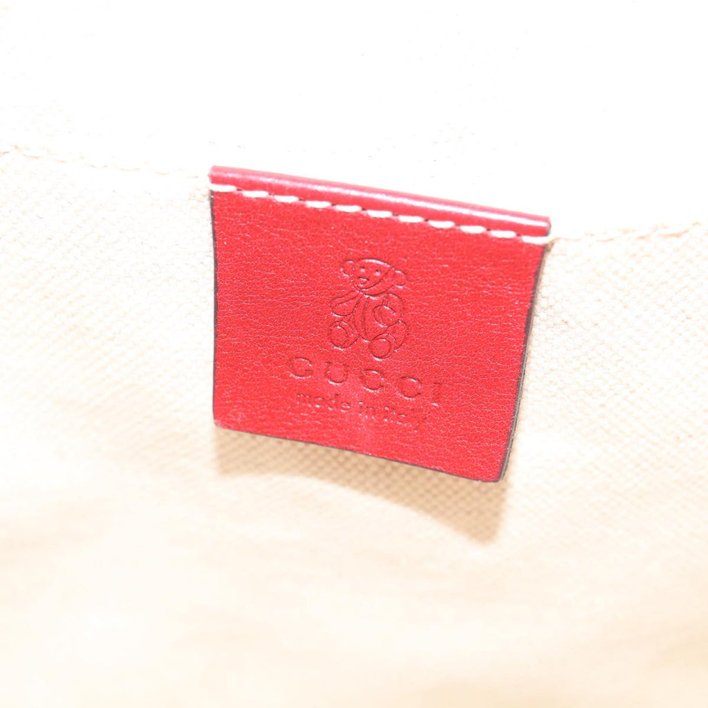 GUCCI Micro GG Canvas Hand Bag Nylon Red 284721 60139