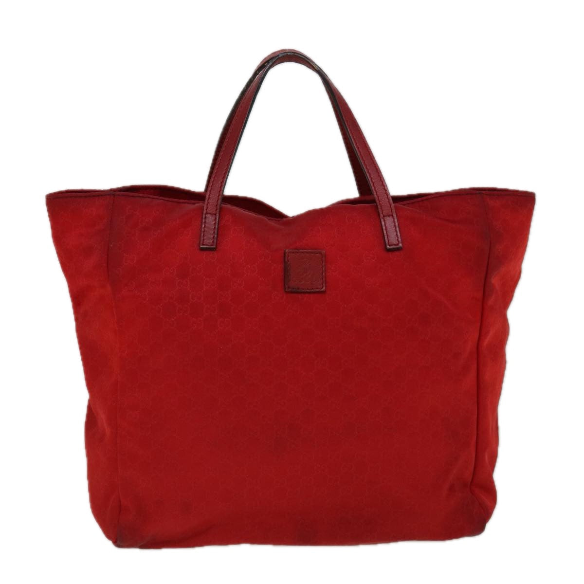 GUCCI Micro GG Canvas Hand Bag Nylon Red 284721 60139