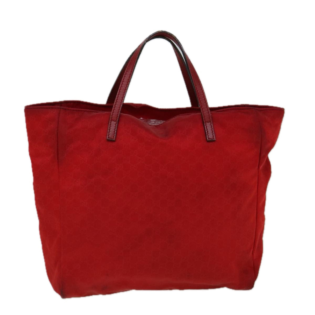 GUCCI Micro GG Canvas Hand Bag Nylon Red 284721 60139