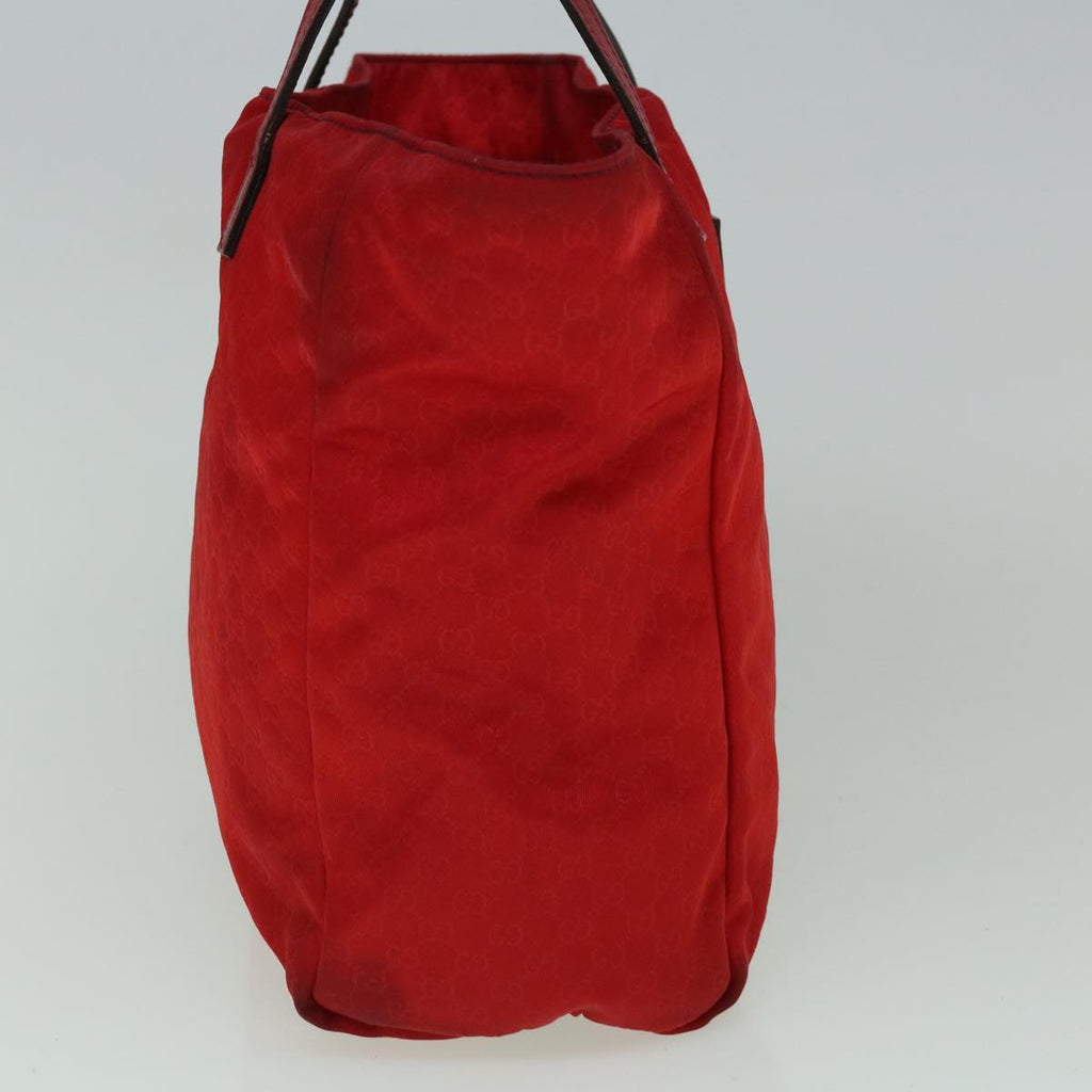 GUCCI Micro GG Canvas Hand Bag Nylon Red 284721 60139