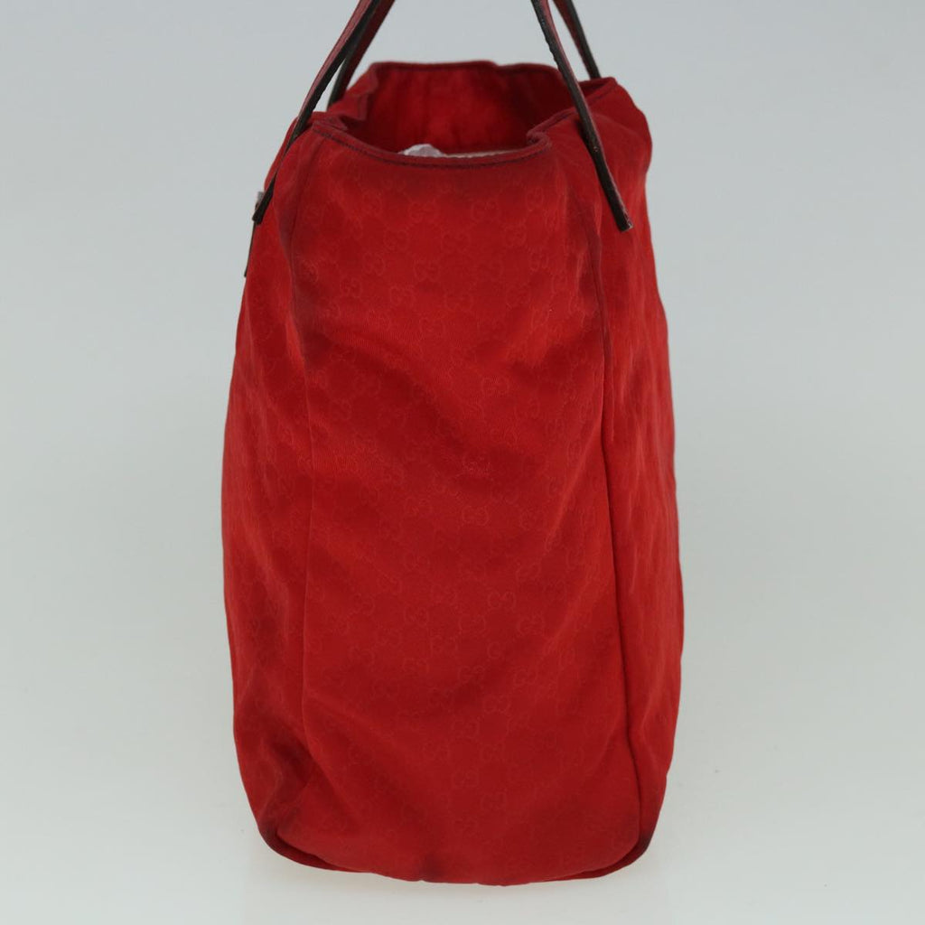 GUCCI Micro GG Canvas Hand Bag Nylon Red 284721 60139