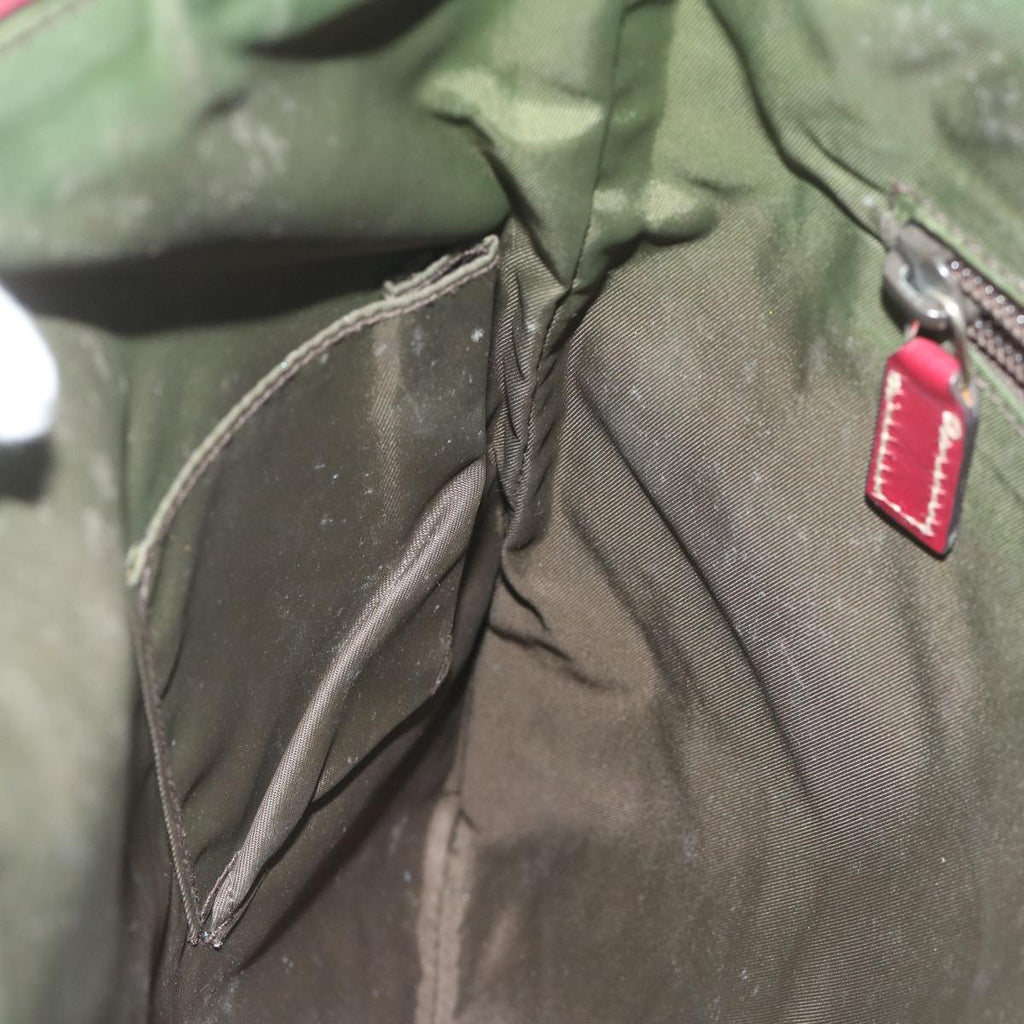 GUCCI GG Canvas Sherry Line Shoulder Bag Beige Red 145857 60140