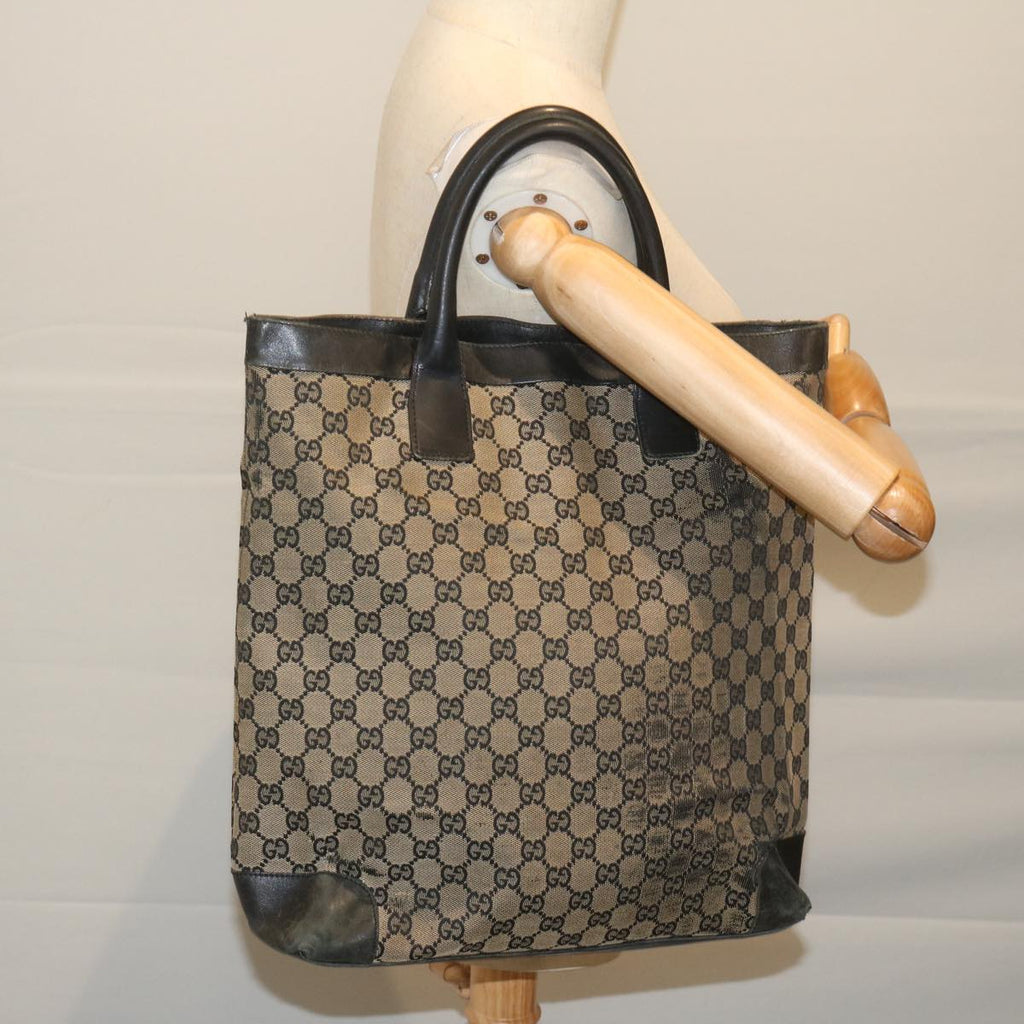 GUCCI GG Canvas Tote Bag Beige 002 1121 2123 60143