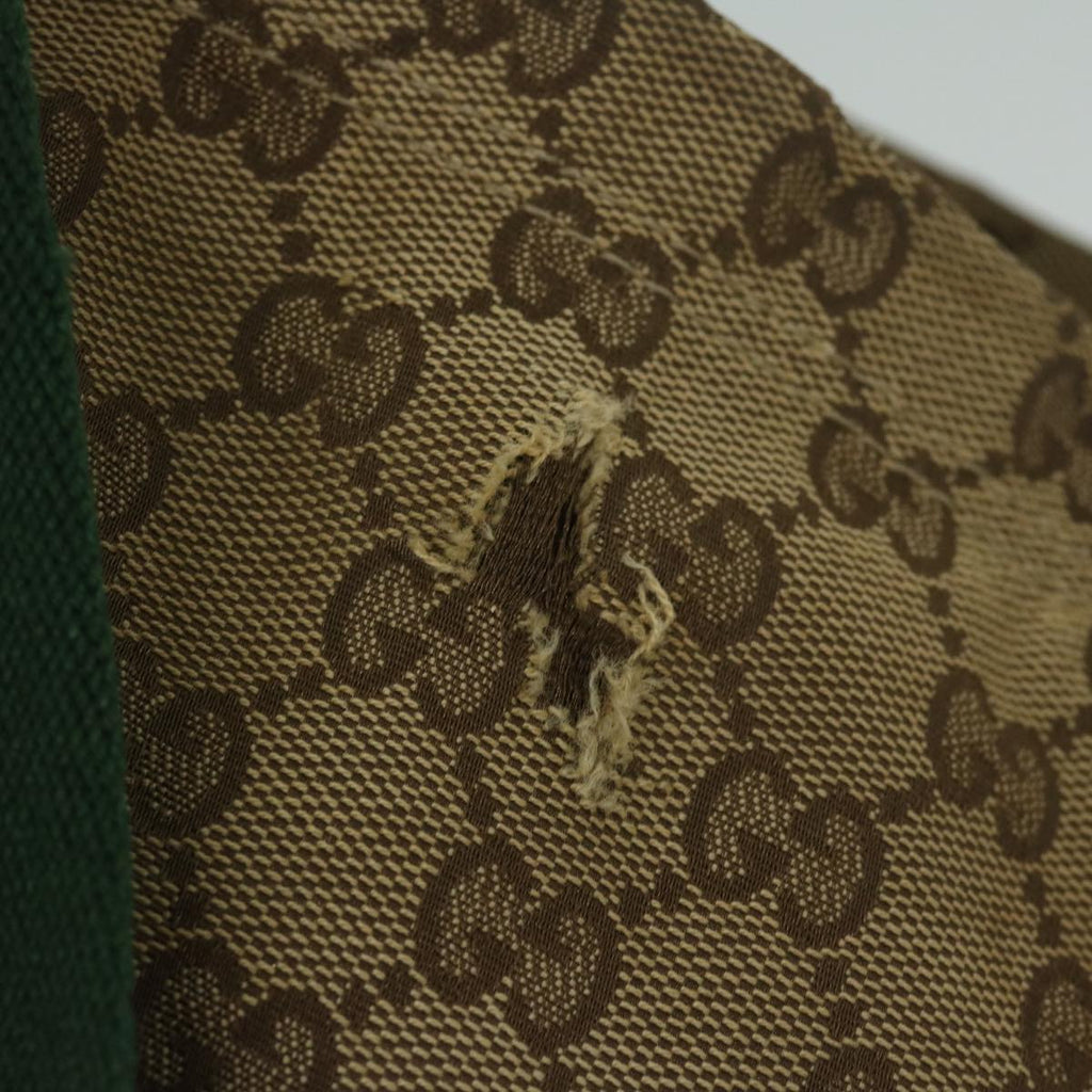 GUCCI GG Canvas Web Sherry Line Tote Bag Beige Red Green 189669 60144