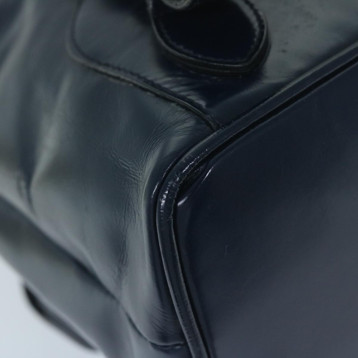 GUCCI Bamboo Backpack Enamel Navy 003 2058 0016 5 60145